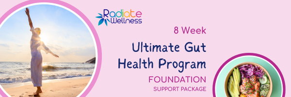 Gut Health program with Kerrin Brown - Radiate Wellness - 8 weeks with guided Content