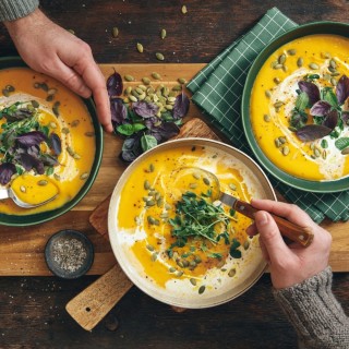 Butternut Pumpkin Kale Soup